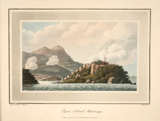 Pigeon Island, Martinique, Illustration from 